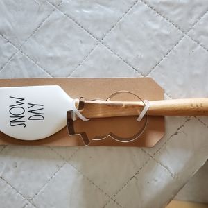 Rae Dunn christmas spatula and cookie cutter
